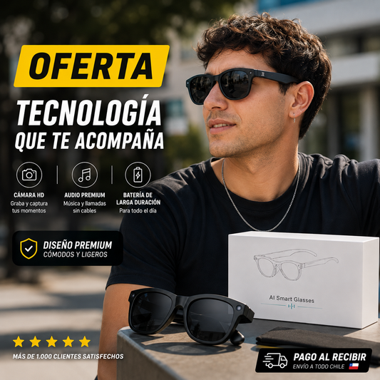 Lentes Inteligentes con IA - oferta, tecnología que te acompaña